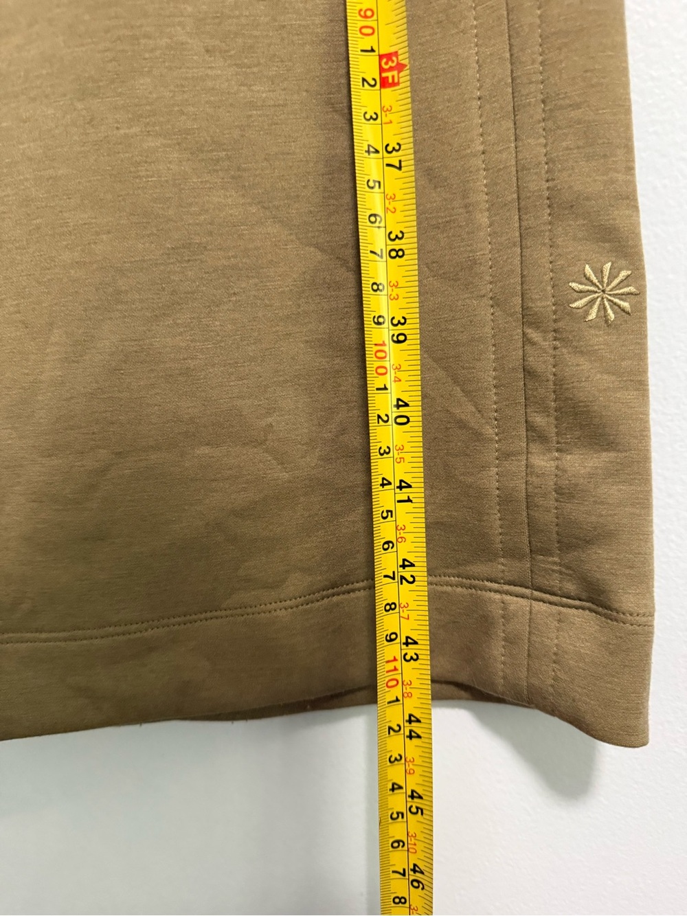 Athleta Women’s Wide Leg Pants Size L Tan Khaki Drawstring Pull On Travel - Picture 9 of 12